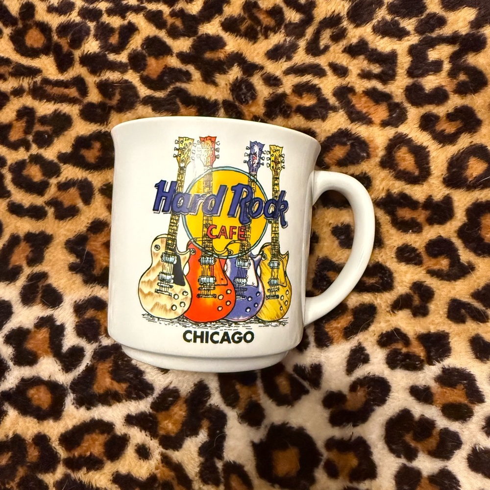 Vintage Hard Rock Cafe Chicago White Mug